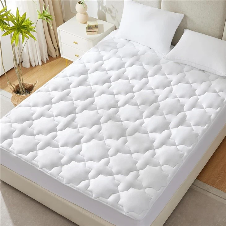 Cotton Mattress Topper Quilted Fitted Mattress Pad manufacturers